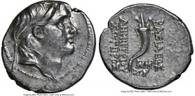 SELEUCID KINGDOM. Demetrius I Soter (162-150 BC). AR drachm (18mm, 1h). NGC Choice VF. Antioch on the Orontes, dated Seleucid Era 160 (153/0 BC). Diad...