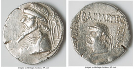 ELYMAIS KINGDOM. Kamnaskires V (ca. 54-32 BC). BI tetradrachm (27mm, 15.47 gm, 12h). XF. Seleucia ad Hedyphon. Diademed, draped bust of Kamnaskires V ...
