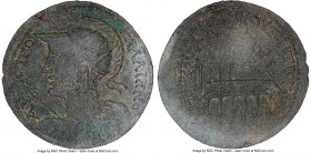 CARIA. Antiochia ad Maeandrum. Gallienus (AD 253-268). AE (36mm, 12h). NGC Choice XF. AV-K ?O-?A??IHNO, radiate, helmeted, and cuirassed bust of Galli...