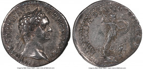 Domitian (AD 81-96). AR denarius (18mm, 6h). NGC Choice VF, scratches. Rome, 14 September AD 95-13 September AD 96. IMP CAES DOMIT AVG-GERM P M TR P X...