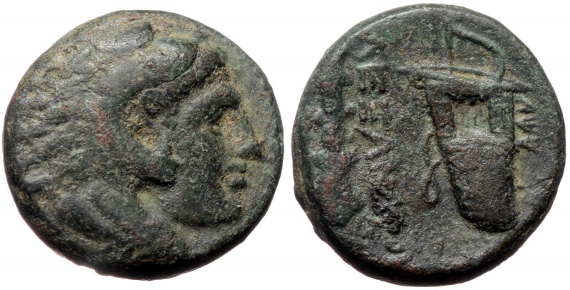 Kings of Macedon. Uncertain mint. Alexander III the Great (336-323 BC) AE (bronz...