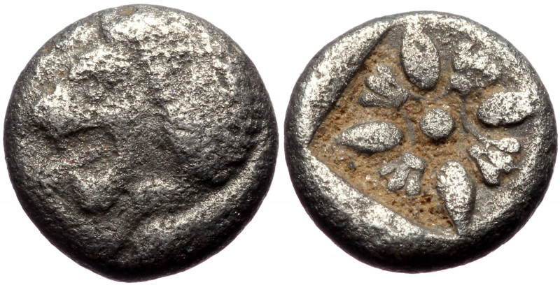 Ionia. Miletos AR diobol (Silver, 1,04g, 9mm) Late 6th-early 5th century BC. 
Ob...