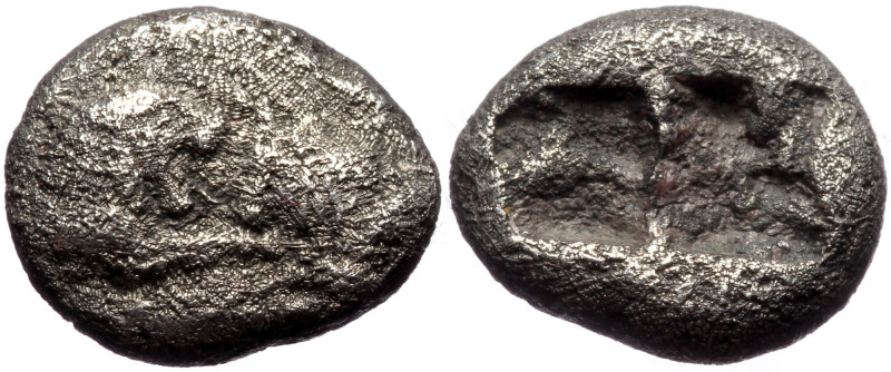 Kings of Lydia. Sardeis 1/8 Stater AR (Silver 1,58g 10mm) Kroisos ca 560-546 BC....