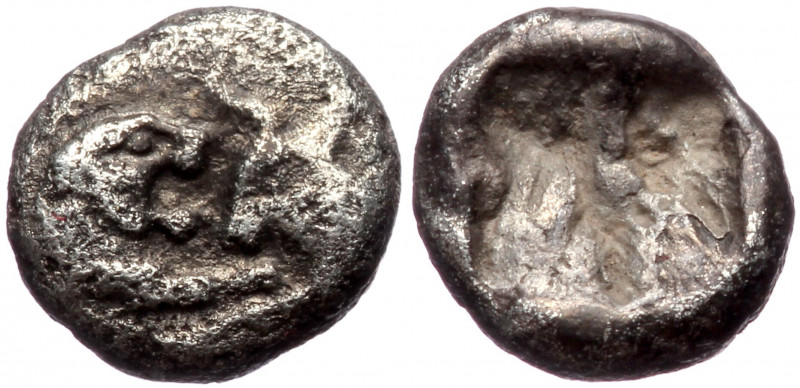 Kingdom of Lydia, Kroisos AR 1/24 Stater (Silver, 0,37g, 6mm) Sardes, ca 561-546...