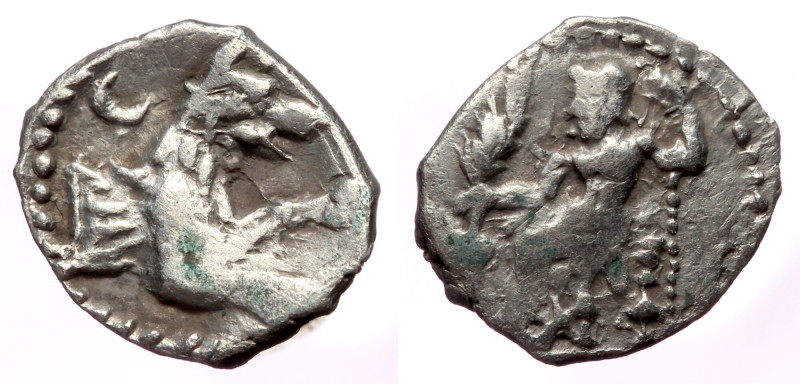 Lycaonia, Laranda, AR obol (Silver, 10,8 mm, 0,58 g), ca. 324/3 BC.
Obv: Baaltar...