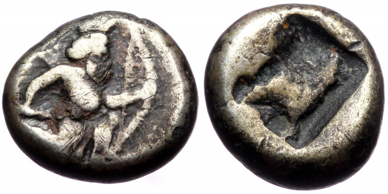 Persia, Achaemenid Empire AR 1/4 siglos (Silver, 1,32g, 8mm) Xerxes II to Artaxe...