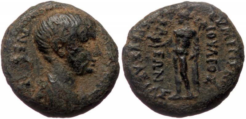 Phrygia, Eumenea AE (Bronze 4,57g, 18mm) Nero (Augustus, 54-69) Magistrate: Ioul...