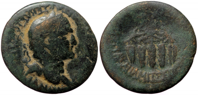 Phrygia, Apameia, Vespasian (69-79), AE (Bronze, 25,6 mm, 7,50 g). Obv: [ΑΥΤΟΚΡΑ...