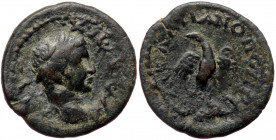 Phrygia, Hadrianopolis AE (Bronze, 17,7 mm, 2,76 g) Severus Alexander (222-235)
Obv: ΑΥ Κ Μ ΑΥ Ϲ ΑΛ; laureate head of Severus Alexander, r.
Rev: ϹƐΒ Α...