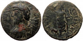 Pisidia, Antiochia, Commodus (177-192), AE assarion (Bronze, 22,3 mm, 5,07 g). Obv: ANTONINVS COMMODvs, laureate, draped and cuirassed bust of Commodu...