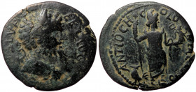 Pisidia, Antiochia, Septimius Severus (193-211), AE (Bronze, 22,6 mm, 5,26 g). Obv: [CAE SEV] LVP - EPT P [F] AVG, laureate, draped and cuirassed bust...