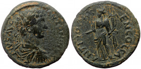 Pisidia, Antiochia, Caracalla (198-217), AE assarion (Bronze, 22,5 mm, 4,56 g). Obv: ANTONINVS - PIVS AVG, laureate, draped and cuirassed bust of Cara...