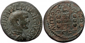 Pisidia, Antiochia, Philip I Arab (244-249), AE (Bronze, 25,6 mm, 8,74 g). Obv: [I]MP M IVL PHILIPPVS A, radiate, cuirassed and draped bust of Philip ...