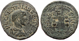 Pisidia, Antiochia, Trajan Decius (249-251), AE (Bronze, 26,1 mm, 9,51 g). 
Obv: IMP CAES TRAIAN DECIVS AV, radiate, cuirassed bust of Decius right. 
...