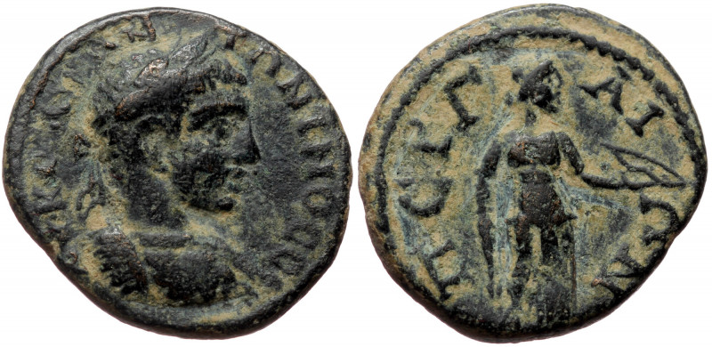 Pamphylia, Perge AE (Bronze 4,32g 19mm) Elagabalus (218-222) 
Obv: ΑΥ Κ Μ ΑΥ ΑΝΤ...