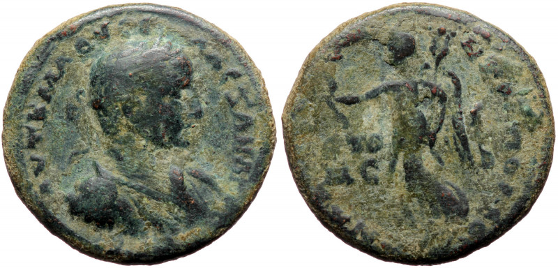 …, Severus Alexander (222-235), AE (Bronze, 28,8 mm, 14,26 g) Obv: AYT K M A OYC...