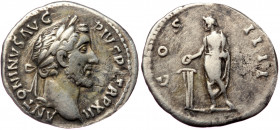 Antoninus Pius (138-161), AR denarius (Silver, 19,3 mm, 2,98 g), Rome, 148/9. 
Obv: ANTONINVS AVG PIVS P P TR P XII, laureate head of Antoninus right....