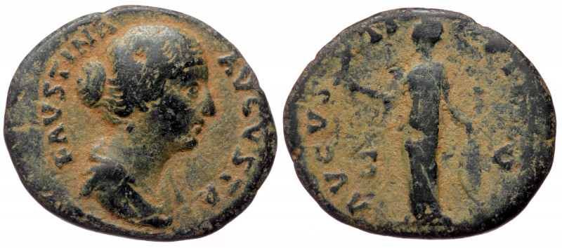 Faustina II (147-175), AE as (Bronze, 27,2 mm, 8,00 g), Rome, under Antoninus Pi...