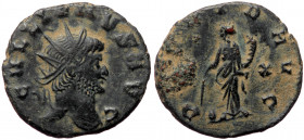 Galienus (263-264), Rome, AE antoninianus (Bronze, 19,7 mm, 3,22 g). Obv: GALLIENVS AVG, radiate head right.
Rev: P[R]OVID AVG, Providentia standing l...