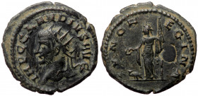 Claudius II Gothicus (268-270), Antiochia, AE antoninianus (Bronze, 20,8 mm, 3,60 g). Obv: IMP C CLAVDIVS AVG, radiate head left.
Rev: [I]VNO R - EGIN...