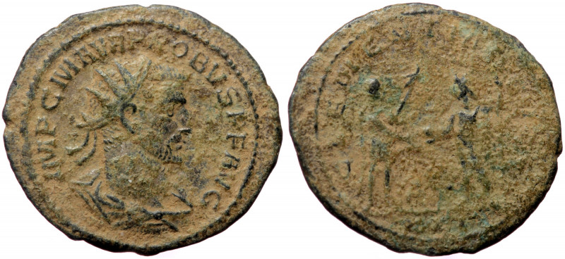 Probus (276-282), Antiochia, AE antoninianus (Bronze, 22,5 mm, 2,91 g). Obv: IMP...