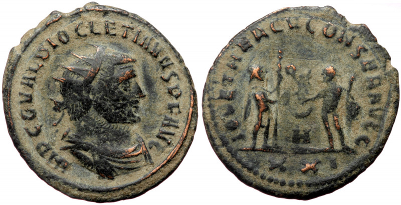 Diocletianus (284-305), Antiochia, AE antoninianus (Bronze, 23,0 mm, 3,62 g). Ob...