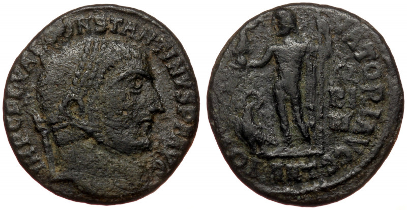 Constantine I the Great (307-337). AE follis (Bronze 3,63g 19mm) Antioch, 11th o...