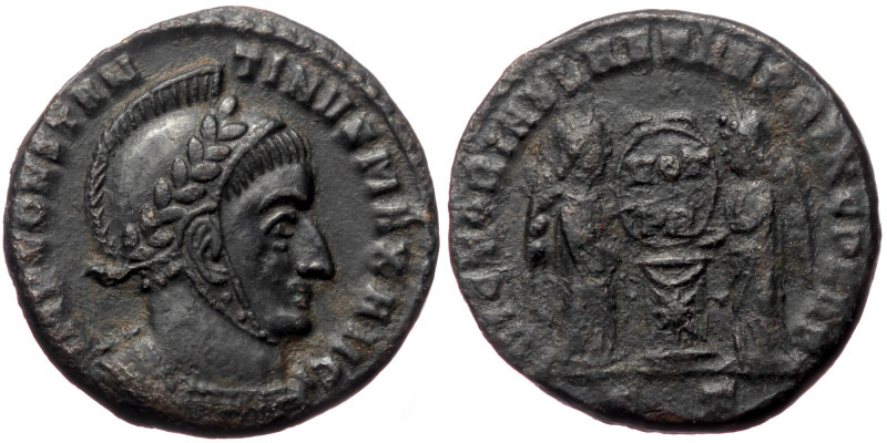 Constantine I (307/10-337), Ticinum, AE follis (Bronze, 16,7 mm, 2,80 g), 318-31...