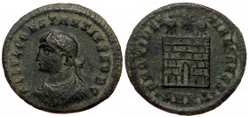 Constantius II (Caesar, 324-337), AE follis (Bronze, 20,3 mm, 2,41 g), Cyzicus, 325/6. 
Obv: FL IVL CONSTANTIVS NOB C, laureate, draped and cuirassed ...