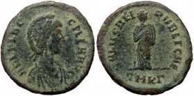 Aelia Flaccilla (379-386/8), Cyzicus, AE majorina (Bronze, 24,0 mm, 4,35 g). Obv: AEL FLAC - CILLA AVG, diademed, draped bust of Aelia Flaccilla to ri...