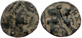 Uncertain Germanic Tribes (?), barbaric imitation (?) of Arcadius (383-408) or Honorius (virtvs exerciti type), AE centenionalis (Bronze, 15,0 mm, 1,0...