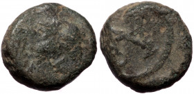 Zeno (second reign, 476-491), Constantinopolis, AE nummus (Bronze, 8,9 mm, 0,98 g). Obv: [legend], pearl-diademed, draped, and cuirassed bust of Zeno ...