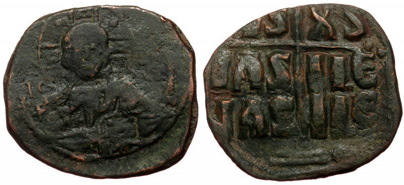 Anonymous attributed to Romanus III (1028-1034) AE follis (Bronze 9,88g 30mm) Co...