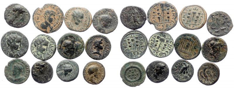 12 Roman bronze coins (Bronze, 51.25g)