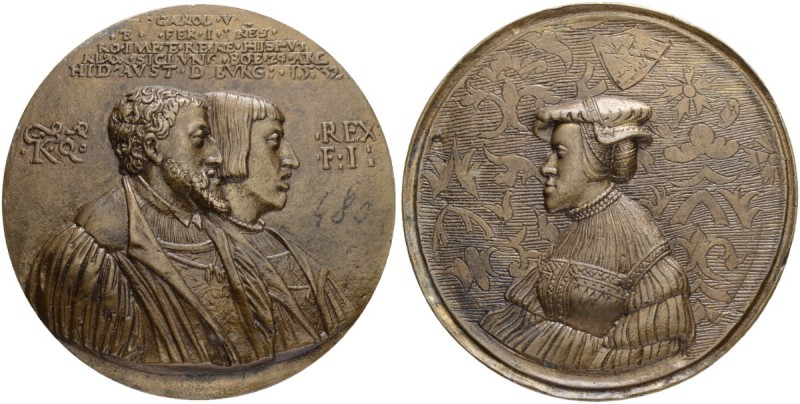 RDR / ÖSTERREICH
Karl V. 1519-1556. Bronzegussmedaille 1532. Modell von Peter F...