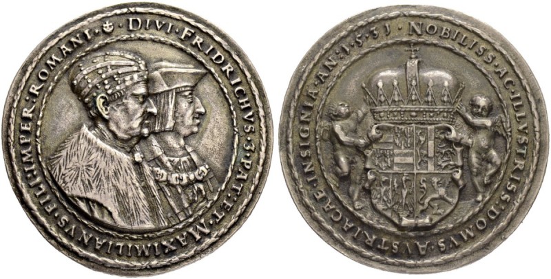 RDR / ÖSTERREICH
Ferdinand I. 1521-1564. Silbergussmedaille 1531. Unsigniert, m...
