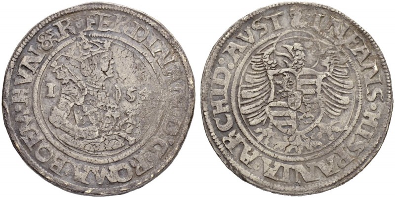 RDR / ÖSTERREICH
Ferdinand I. 1521-1564. Halbtaler 1547, Joachimsthal. Münzmeis...