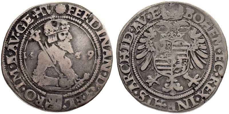 RDR / ÖSTERREICH
Ferdinand I. 1521-1564. Vierteltaler 1559, Kuttenberg. 6.91 g....