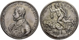 RDR / ÖSTERREICH
Der Medailleur Antonio Abondio. Maximilian II. 1564-1576. Silbergussmedaille o. J. Guss von Ferdinand Liard aus dem 19. Jahrhundert ...