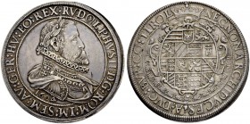 RDR / ÖSTERREICH
Rudolf II., Kaiser des Heiligen Römischen Reiches von 1576-1612. Doppeltaler 1604, Hall. 57.92 g. Moser/Tursky 362/364. Moser/Tursky...