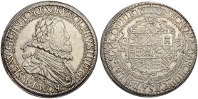 RDR / ÖSTERREICH
Rudolf II., Kaiser des Heiligen Römischen Reiches von 1576-1612. Doppeltaler 1604, Ensisheim. 57.18 g. Klemesch 3 a. Moser/Tursky 58...