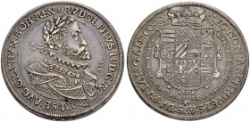 RDR / ÖSTERREICH
Rudolf II., Kaiser des Heiligen Römischen Reiches von 1576-1612. Taler 1611, Ensisheim. 28.46 g. Klemesch 175. Moser/Tursky 589. Dav...