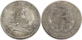 RDR / ÖSTERREICH
Rudolf II., Kaiser des Heiligen Römischen Reiches von 1576-1612. Taler 1612, Ensisheim. 28.35 g. Klemesch 177. Moser/Tursky 589. Dav...