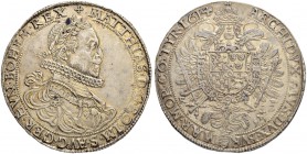 RDR / ÖSTERREICH
Rudolf II., Kaiser des Heiligen Römischen Reiches von 1576-1612. Medaillen Rudolfs II. Matthias, (1608-)1612-1619. Taler 1614 KB, Kr...