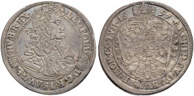 RDR / ÖSTERREICH
Rudolf II., Kaiser des Heiligen Römischen Reiches von 1576-1612. Medaillen Rudolfs II. Leopold I. 1657-1705. 1/2 Taler 1699, Kremnit...
