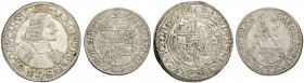 RDR / ÖSTERREICH
Olmütz, Bistum. Karl II. von Liechtenstein-Castelcorno, 1664-1695. 6 Kreuzer 1681, Kremsier. 3 Kreuzer 1666, Kremsier. Suchomel/Vide...