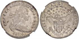 USA
1 Dollar 1800, Philadelphia. Draped bust type. NGC AU DETAILS (IMPROPERLY CLEANED). (~€ 515/~US$ 630)