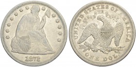 USA
1 Dollar 1872, Philadelphia. 26.61 g. Gutes sehr schön / Good very fine. (~€ 215/~US$ 265)