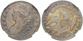 USA
Half Dollar 1827, Philadelphia. NGC XF45. (~€ 170/~US$ 210)