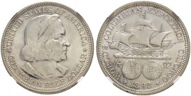 USA
Half Dollar 1892, Philadelphia. Columbian Exposition. NGC MS64+. (~€ 255/~US$ 315)